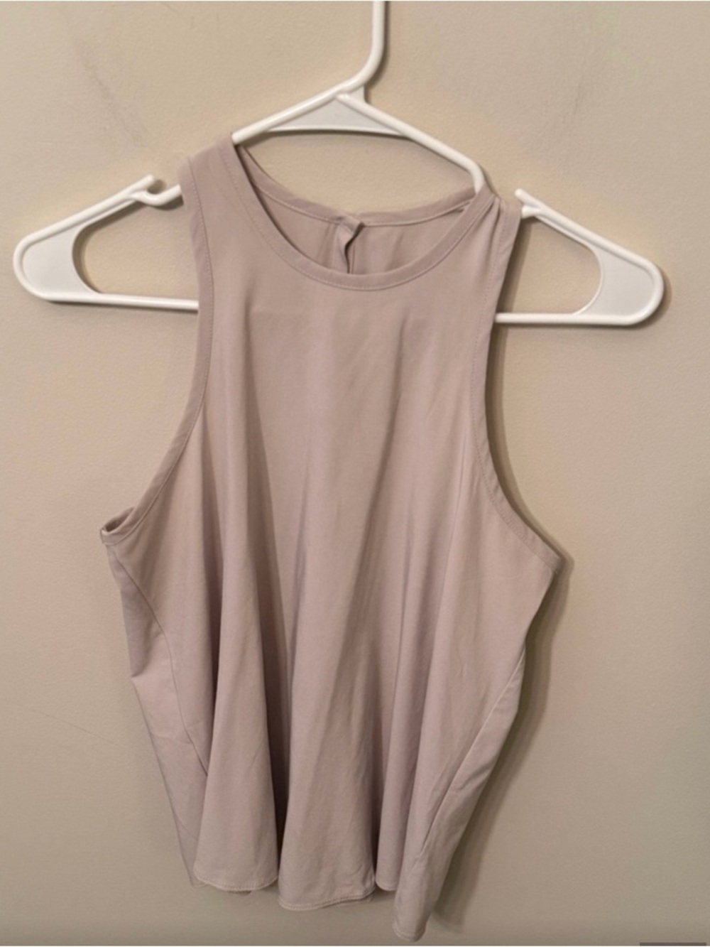Vuori Taupe High-Neck Tank Top